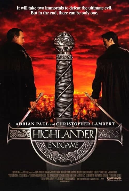 Highlander: Endgame film posteri